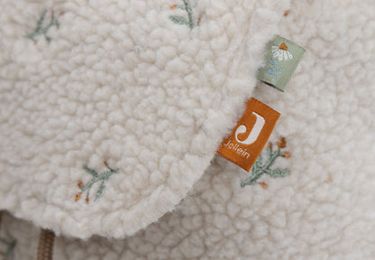 Kinderrugzakje | Teddy lovely | Gepersonaliseerd | Jollein | Crème kleurig met bloemen