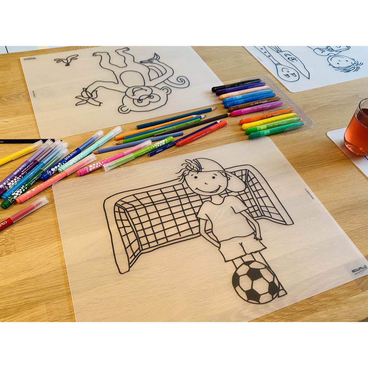 Herkleurbare placemat | Goal