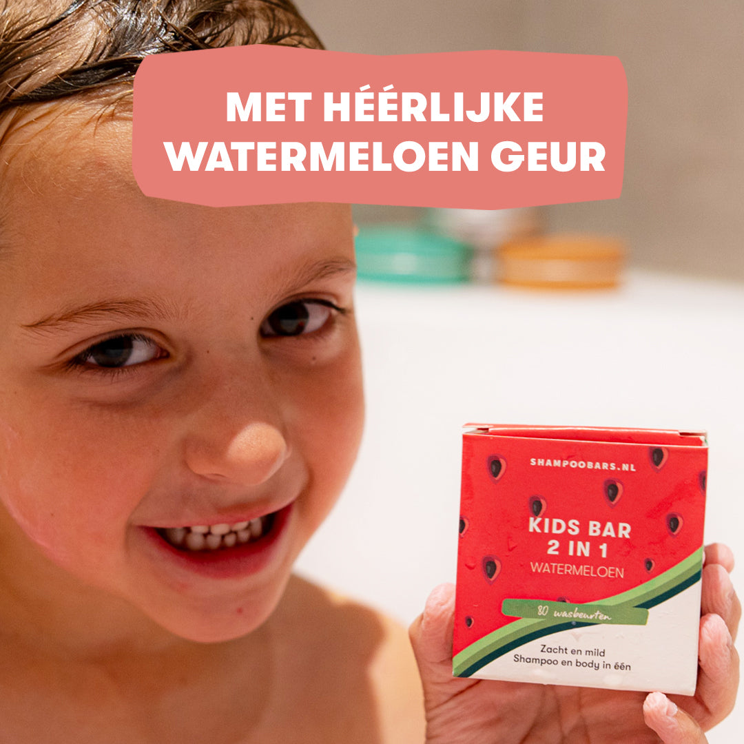 2 in 1 Kids Bar | Shampoobars.nl | Watermeloen