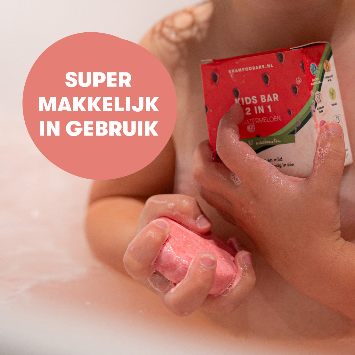 2 in 1 Kids Bar | Shampoobars.nl | Watermeloen