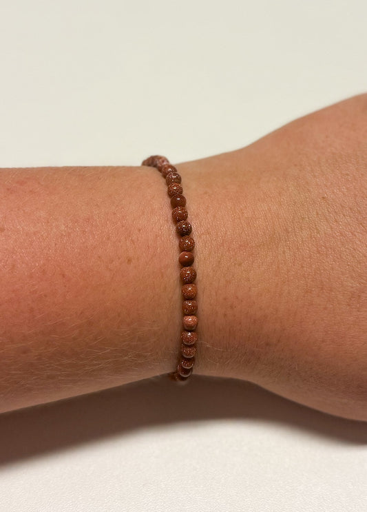 Goudsteen armband | 4 mm