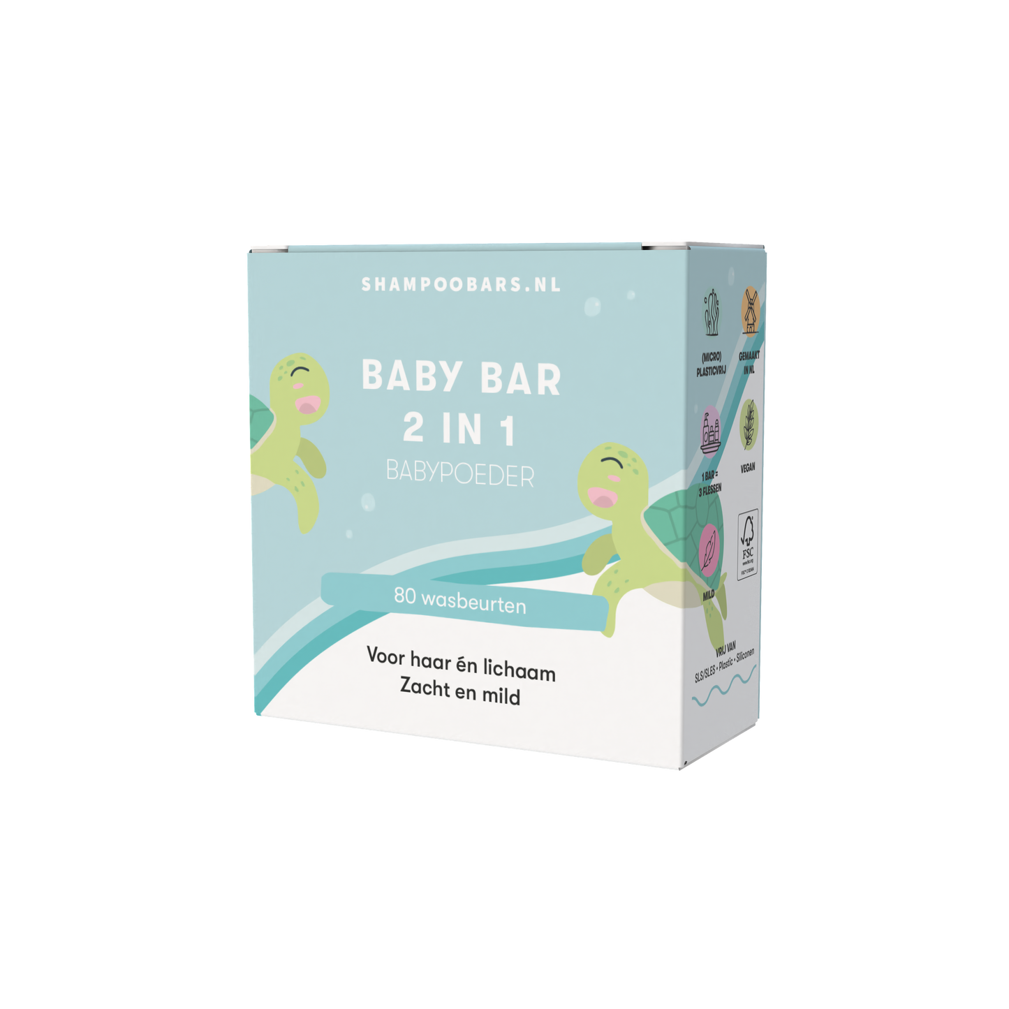 2 in 1 Baby bar | Shampoobars.nl | Babypoeder