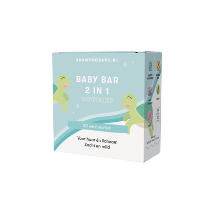 2 in 1 Baby bar | Shampoobars.nl | Babypoeder