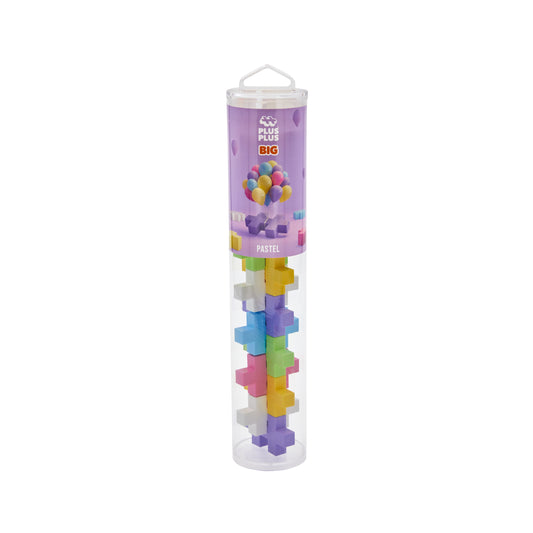 Plus-Plus BIG tube - Pastel (15 stuks)