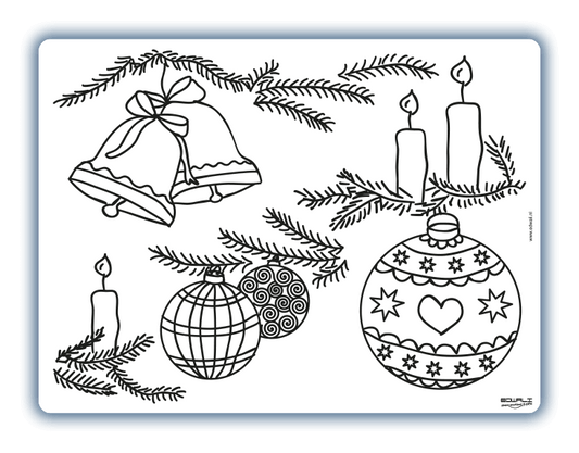 Herkleurbare placemat - Kerstversiering