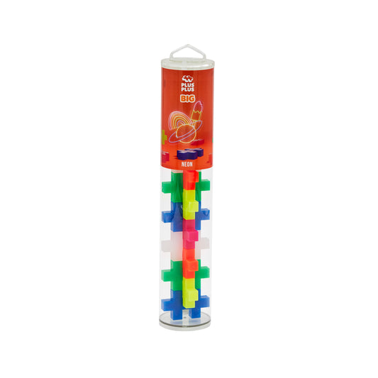 Plus-Plus BIG tube - Neon (15 stuks)