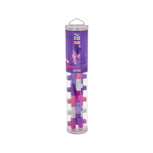 Plus-Plus BIG tube - Glitter (15 stuks)