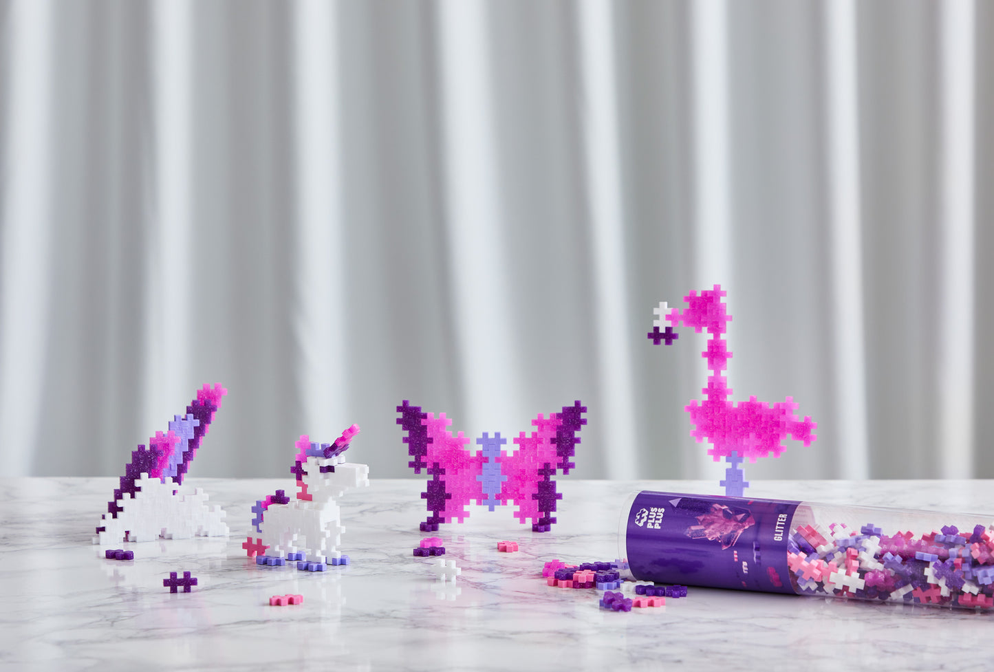 Plus-Plus tube - Glitter (100 stuks)