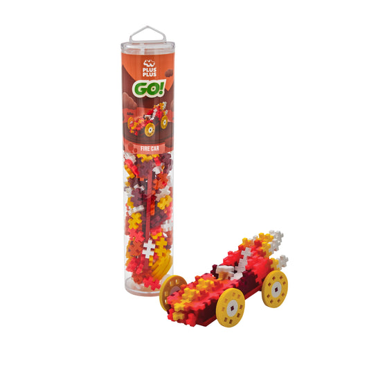 Plus-Plus tube auto - Vuur (200 stuks)