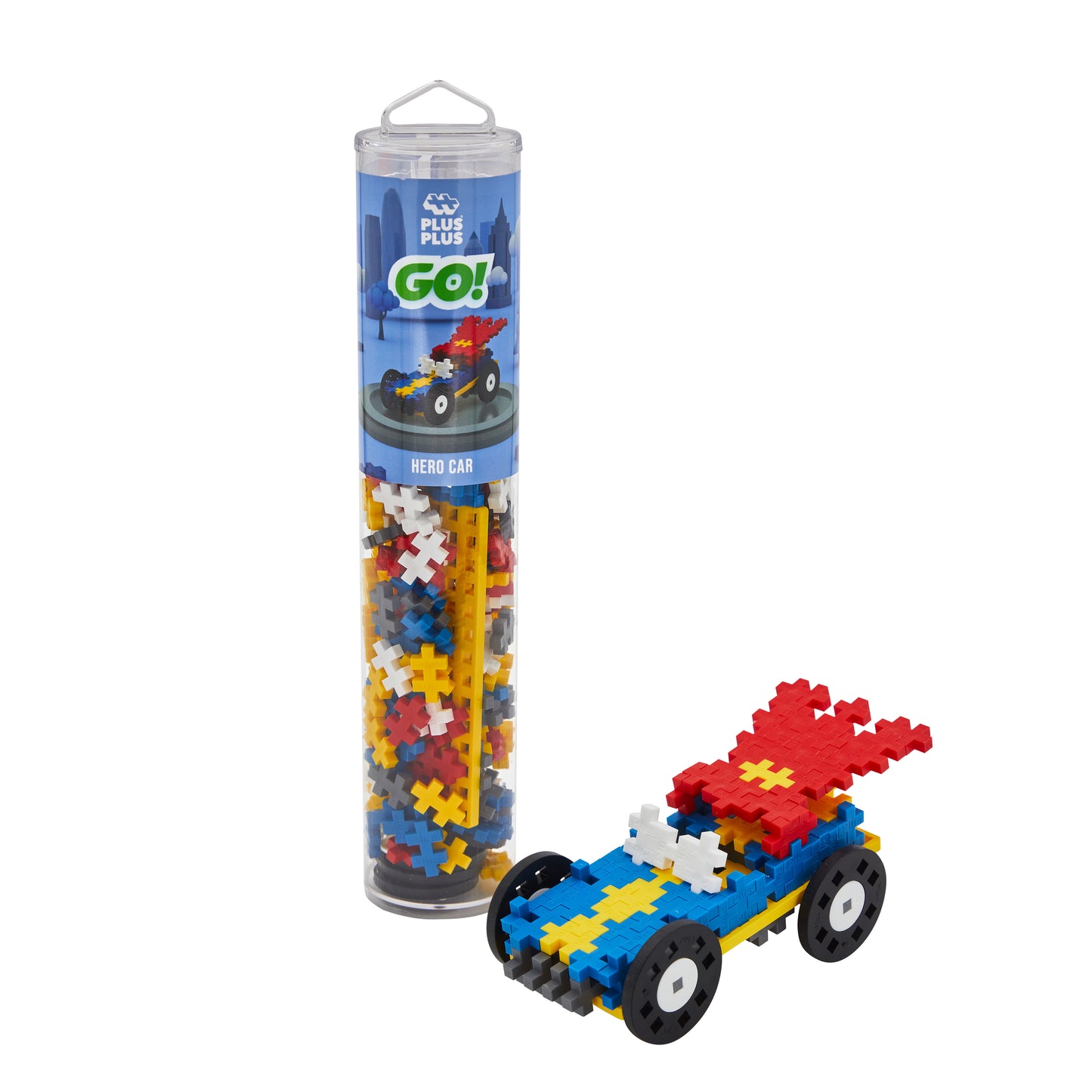 Plus-Plus tube auto - Superheld (200 stuks)