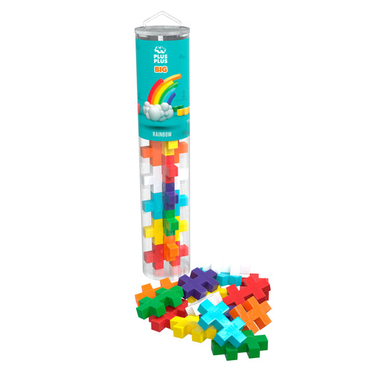 Plus - Plus BIG tube - Rainbow (15 stuks)