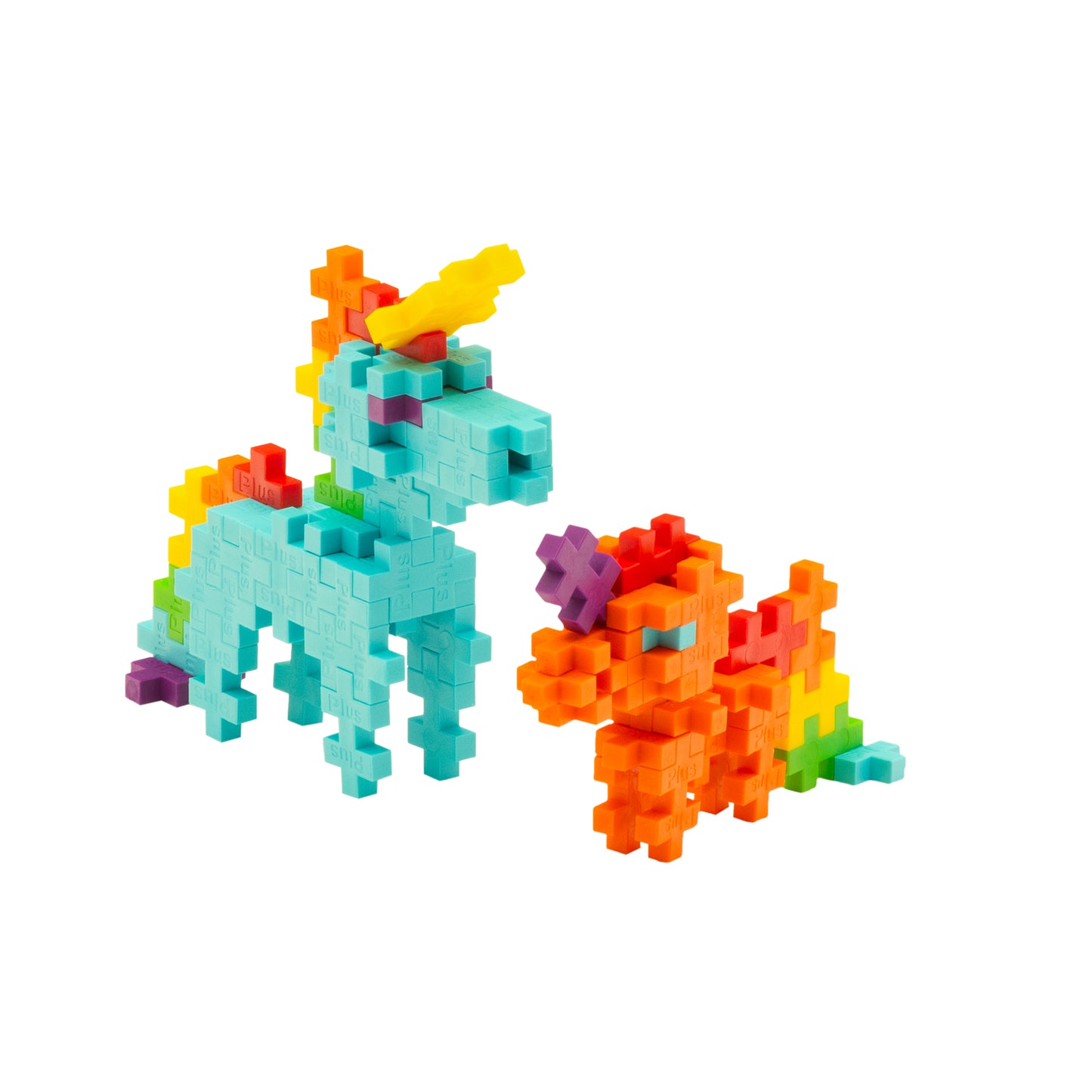 Plus-Plus tube - Regenboog unicorn (100 stuks)