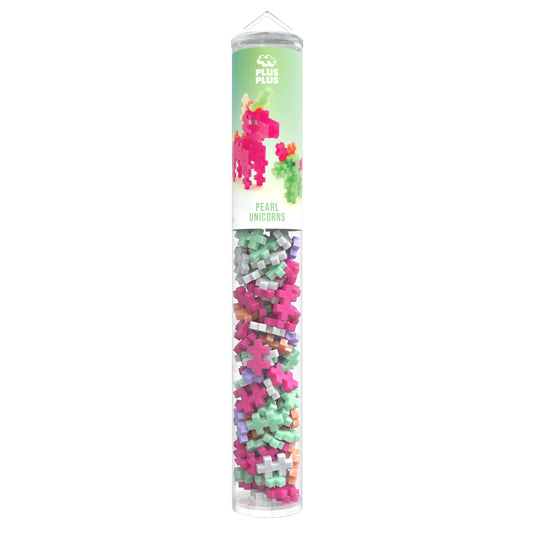 Plus-Plus tube - Pearl eenhoorn (100 stuks)