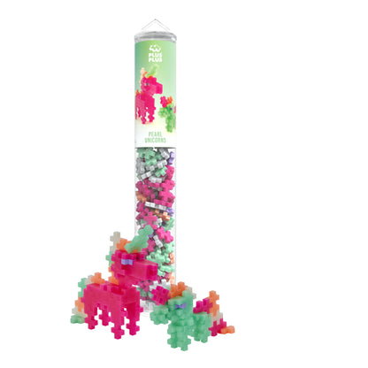 Plus-Plus tube - Pearl eenhoorn (100 stuks)