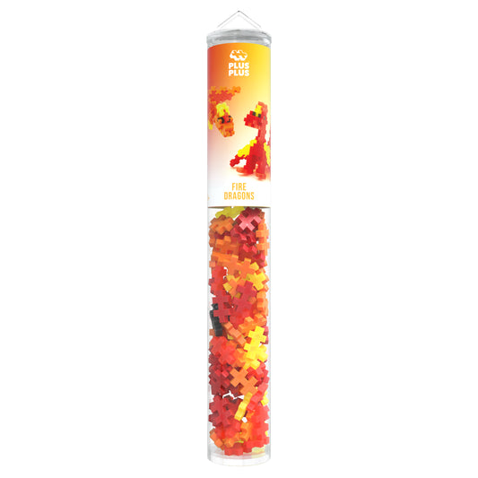 Plus-Plus tube - Fire dragons (100 stuks)