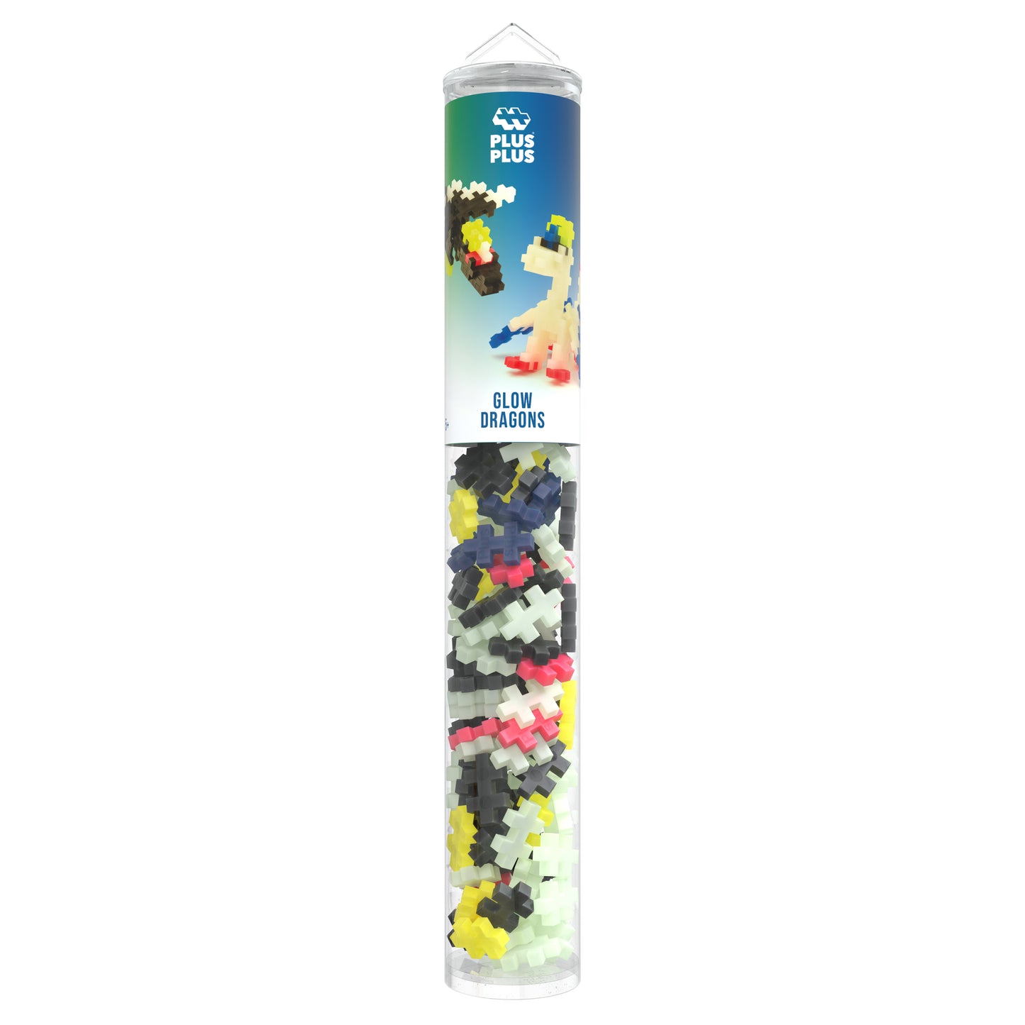 Plus-Plus tube - Glow dragons (100 stuks)