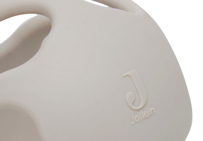 Jollein bijtspeelgoed bal siliconen - Nougat
