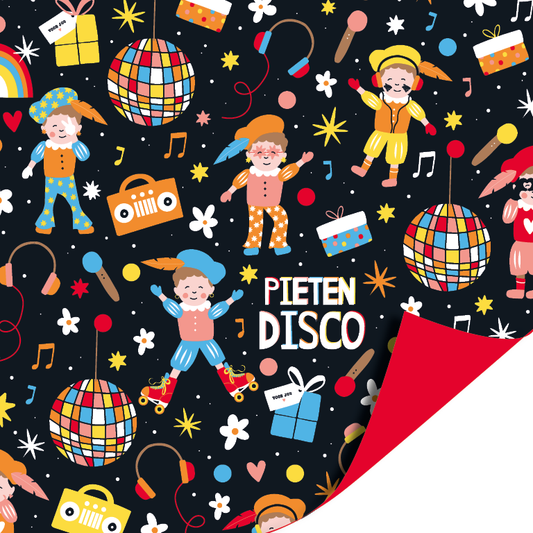 Cadeaupapier Pieten disco
