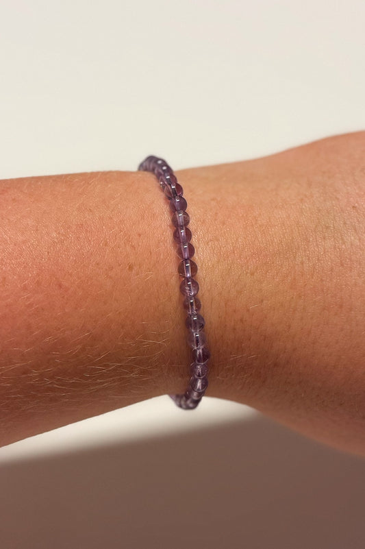 Amethist armband 4 mm