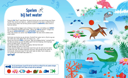 Zaklampboek | Speuren in het dinobos | zoekboek