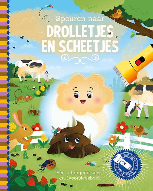 Zaklampboek | Speuren naar drolletjes en scheetjes | Zoekboek