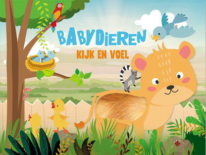 Voelboek | Kijk en voel - Babydieren