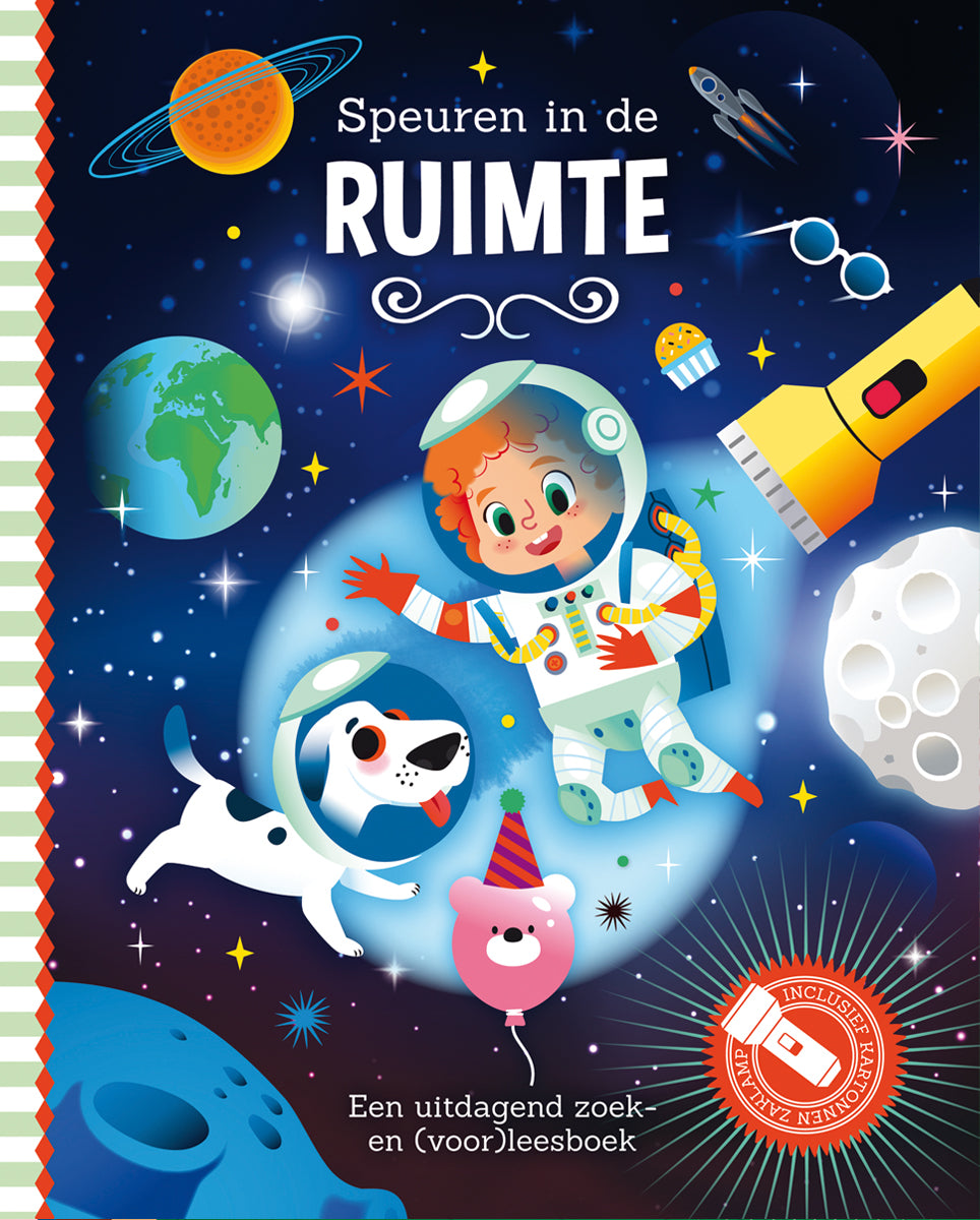 Zaklampboek | Speuren in de ruimte | Zoekboek