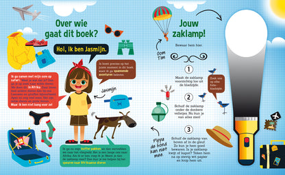 Zaklampboek | Speuren naar wilde dieren | zoekboek
