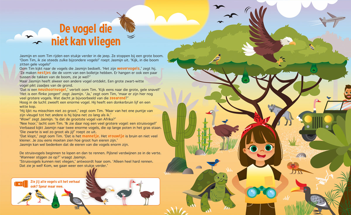 Zaklampboek | Speuren naar wilde dieren | zoekboek