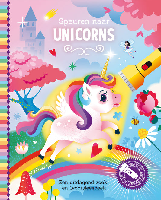 Zaklampboek | Speuren naar unicorns | zoekboek