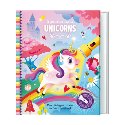 Zaklampboek | Speuren naar unicorns | zoekboek