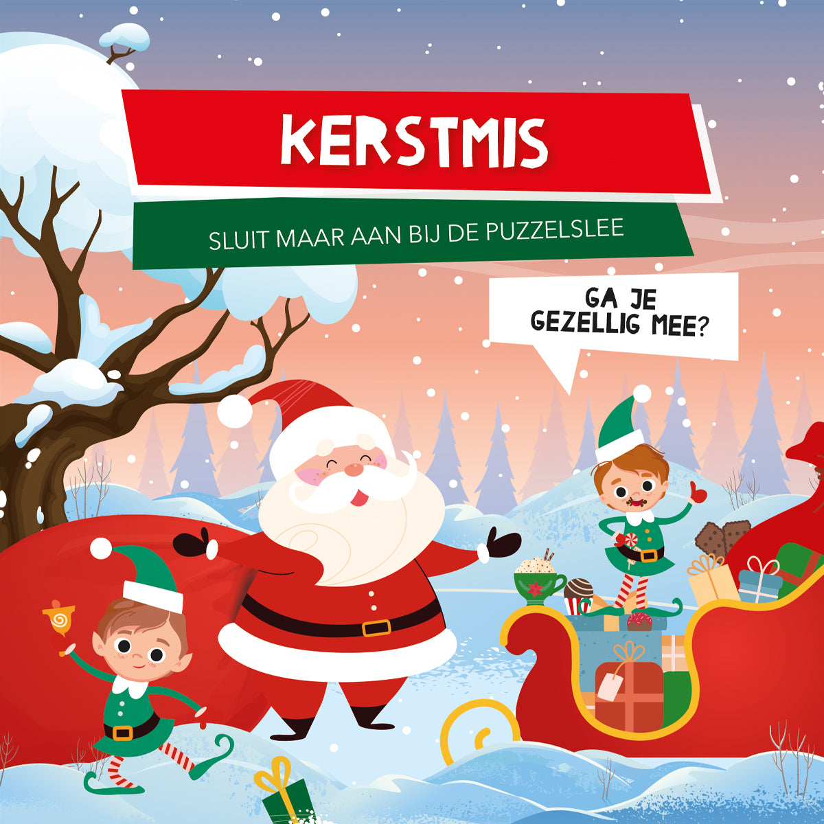 Puzzelslee boek - Kerstmis