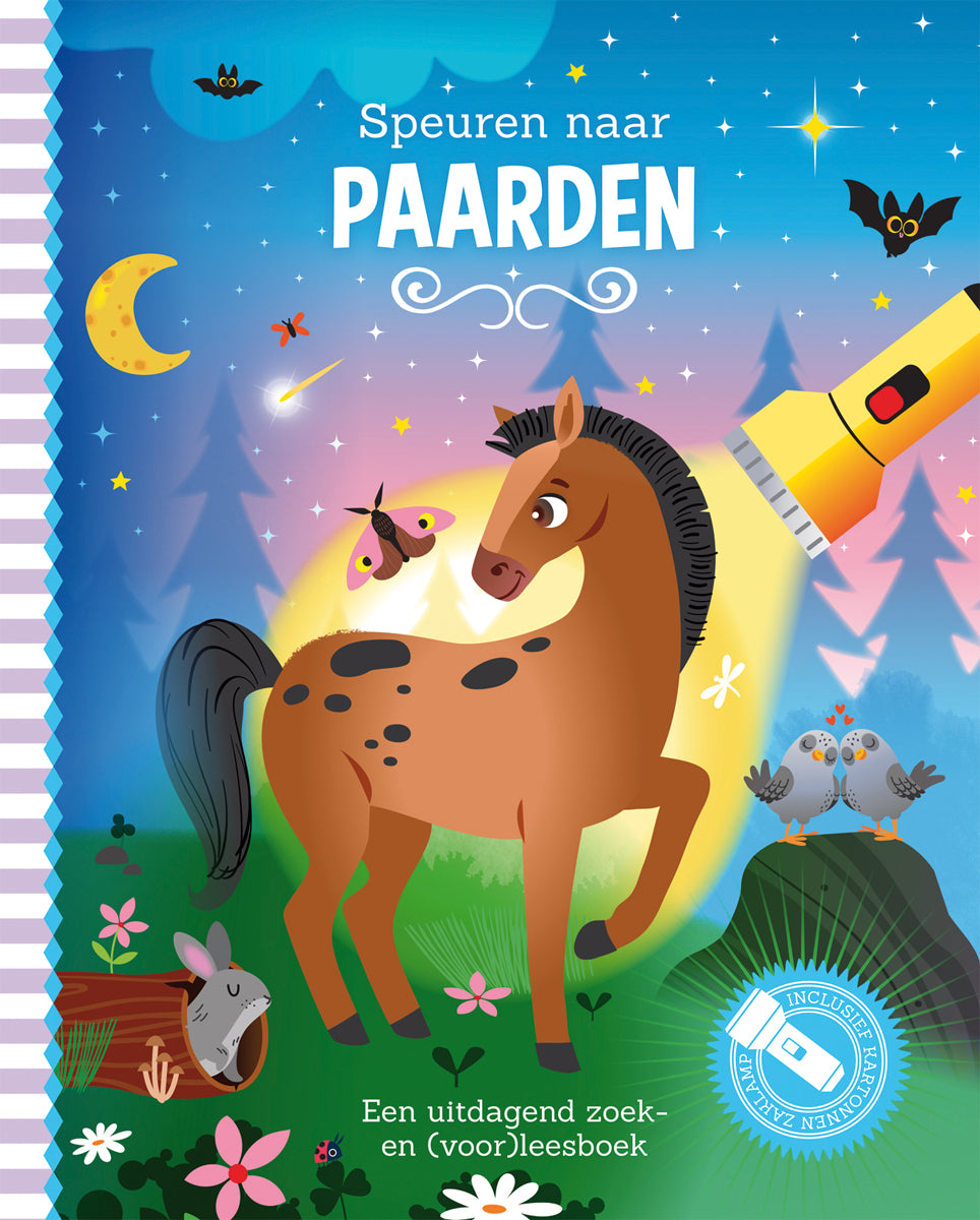 Zaklampboek | Speuren naar paarden | Zoekboek