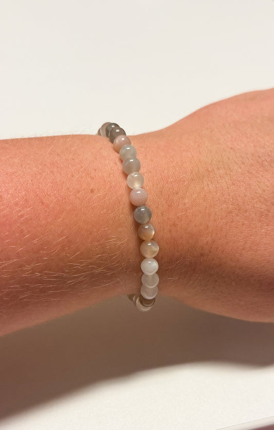Maansteen armband | Multi color | 6 mm