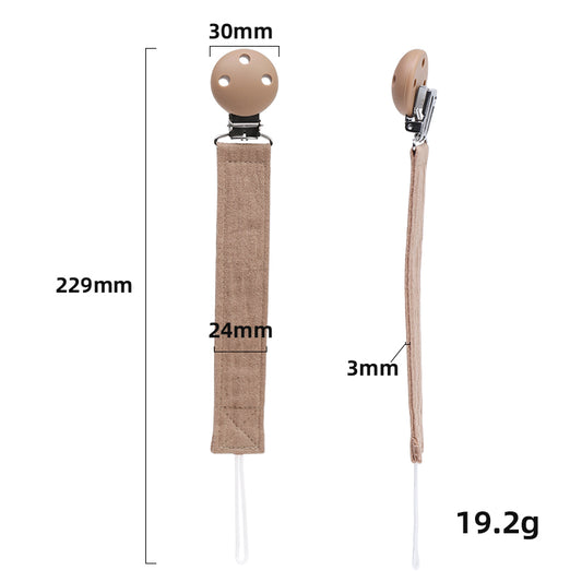 Speenkoord - Crème (met naam)