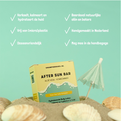 After sun bar | Aloë vera - komkommer | Shampoobars.nl