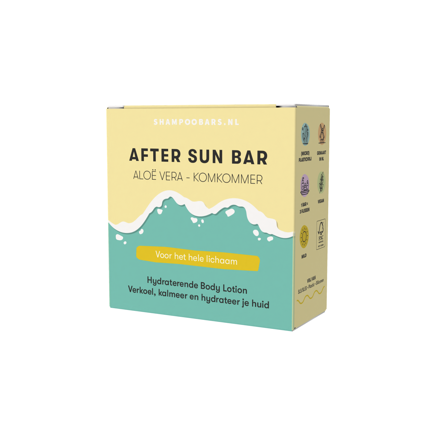 After sun bar | Aloë vera - komkommer | Shampoobars.nl