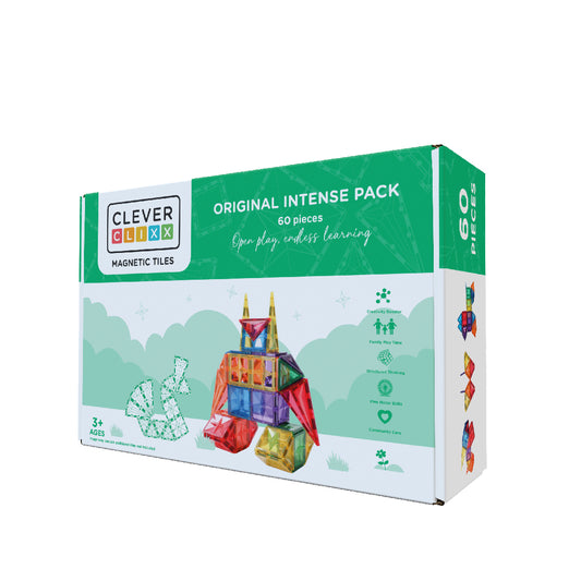 Magnetische tegels | Original pack | Intense | Cleverclixx | 60 stuks