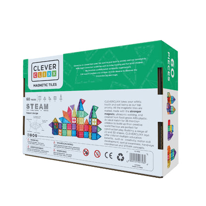 Magnetische tegels | Original pack | Intense | Cleverclixx | 60 stuks