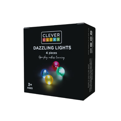 Magnetische tegels | Balls dazzling lights | Cleverclixx | 4 stuks
