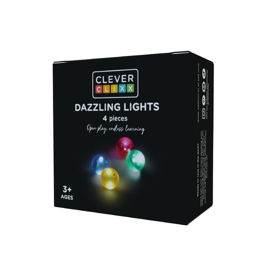 Magnetische tegels | Balls dazzling lights | Cleverclixx | 4 stuks