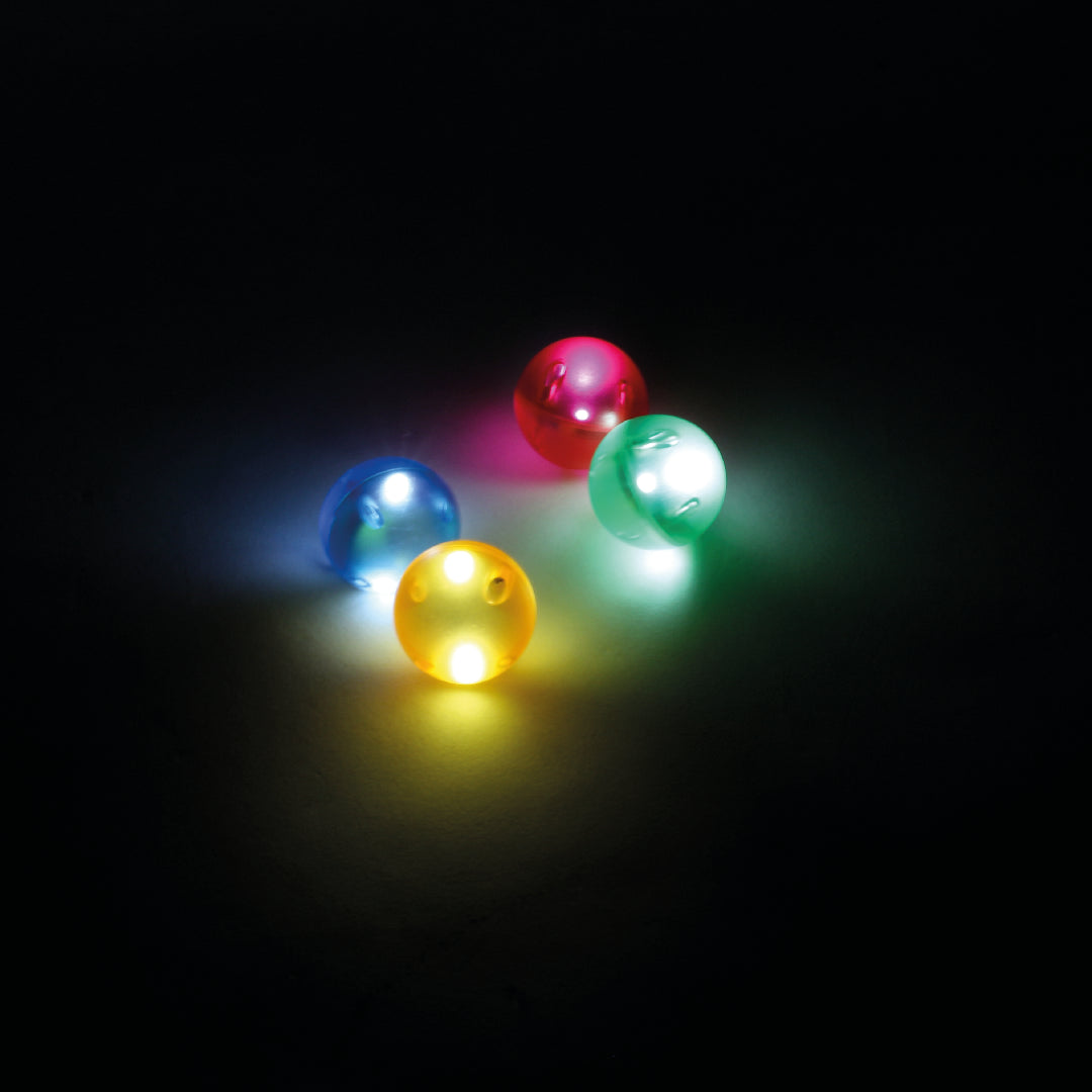 Magnetische tegels | Balls dazzling lights | Cleverclixx | 4 stuks
