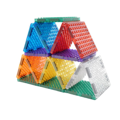 Magnetische tegels | Brick tiles | Cleverclixx | Te combineren met lego & duplo | 16 stuks