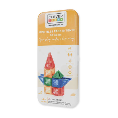 Magnetische tegels | Mini pack | Intense | Cleverclixx | 28 stuks