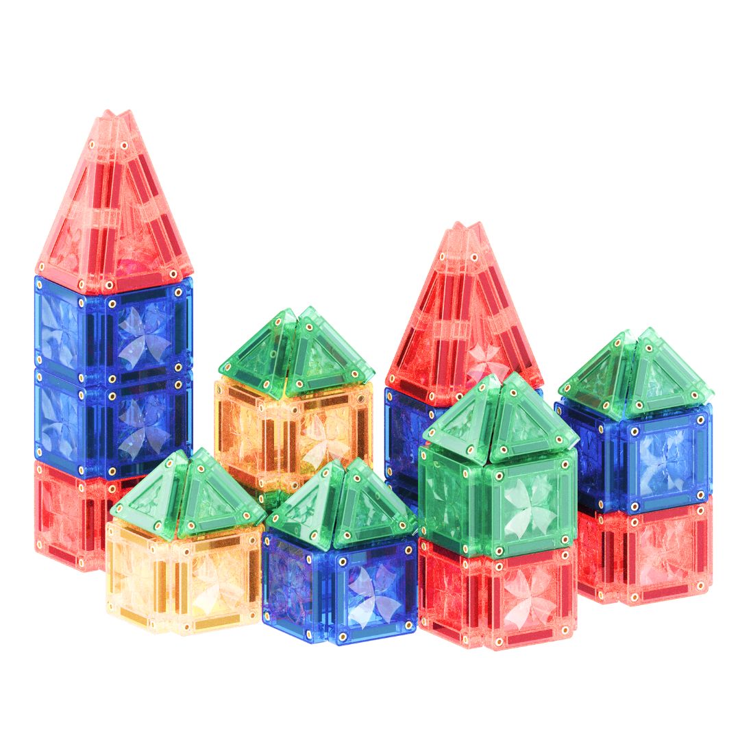 Magnetische tegels | Mini pack | Intense | Cleverclixx | 28 stuks