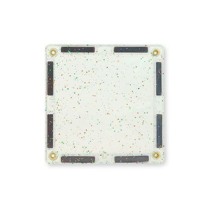 Magnetische tegels | Glitter tiles | Cleverclixx | Transparant & pink | 16 stuks