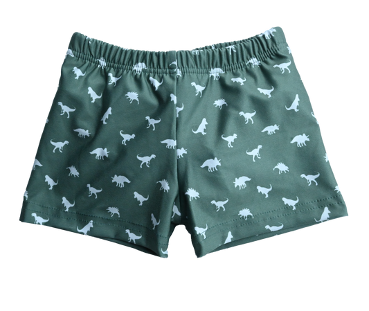 Slipstop 2 in 1 Zwembroek en zwemluier - Dino green (Maat 86/92)
