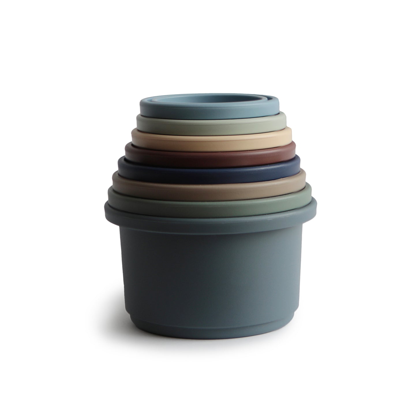 Stapeltoren Mushie | Forest - blauw/groen tinten