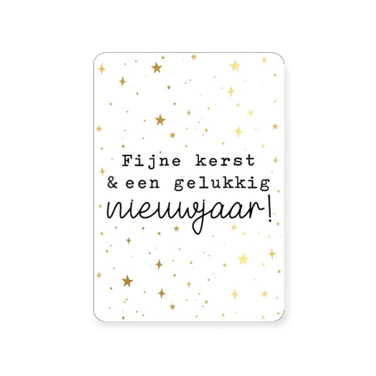 Kerstkaart - Fijne kerst & een gelukkig nieuwjaar! (licht)