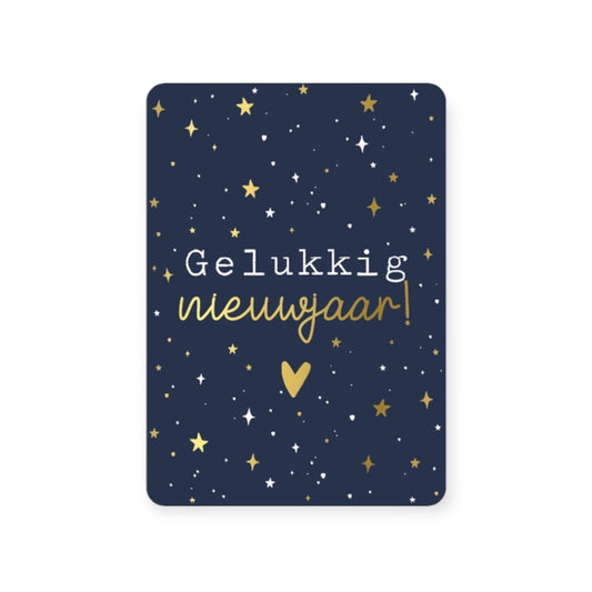 Kerstkaart - Gelukkig nieuwjaar!